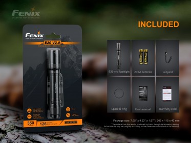 LED svietidlo Fenix E20 V2.0